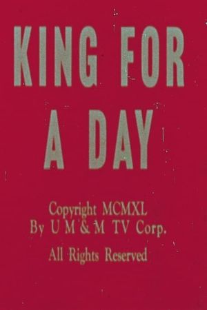 King for a Day's poster