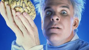 The Man with Two Brains's poster