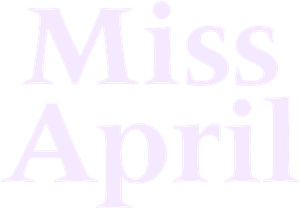 Miss April's poster