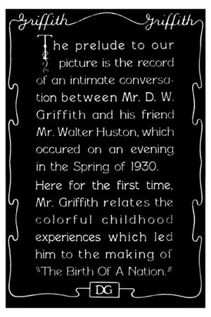 Filmed Prologue to Birth of a Nation's poster