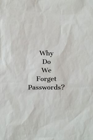 Why Do We Forget Passwords?'s poster