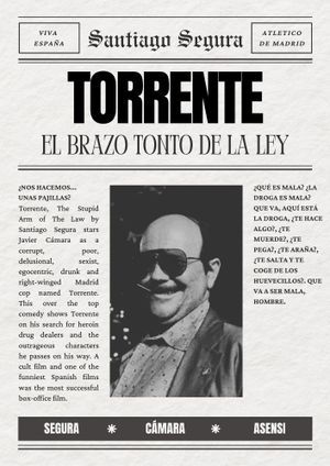 Torrente, the Dumb Arm of the Law's poster