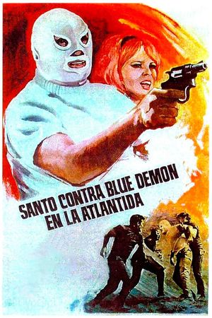 Santo vs. Blue Demon in Atlantis's poster