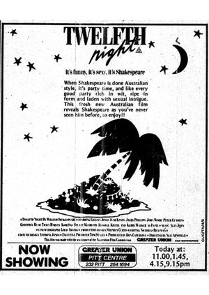 Twelfth Night's poster