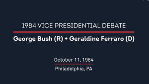 1984 Vice Presidential Debate's poster
