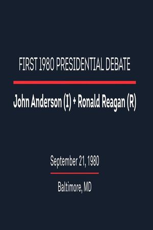 1980 First Presidential Debate's poster