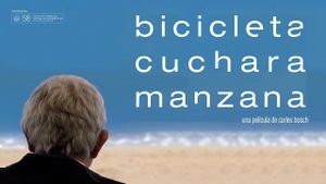 Bicicleta, cullera, poma's poster