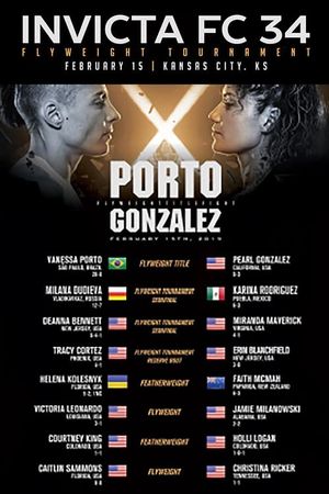 Invicta FC 34: Porto vs. Gonzalez's poster