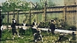 Children Playing in the Garden's poster