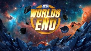 AEW Worlds End's poster