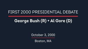 2000 First Presidential Debate's poster