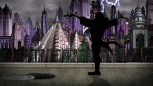 The Batman vs. Dracula's poster