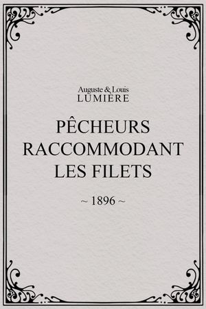 Pêcheurs raccommodant les filets's poster image