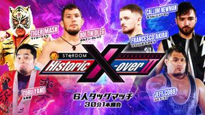NJPW x STARDOM: Historic X-Over II's poster
