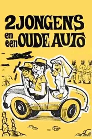 Twee jongens en een oude auto's poster