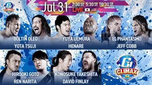 NJPW G1 Climax 34: Day 8's poster