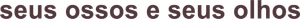 Your Bones and Your Eyes's poster
