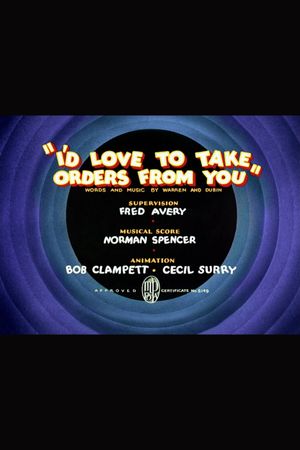 I'd Love to Take Orders from You's poster