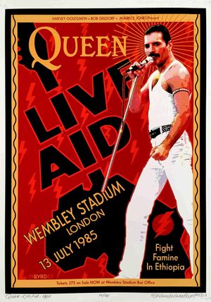 Queen at Live Aid's poster