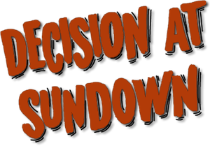 Decision at Sundown's poster