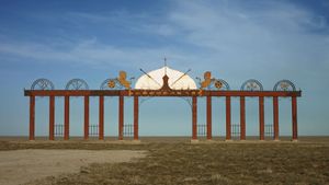 Baikonur. Earth's poster