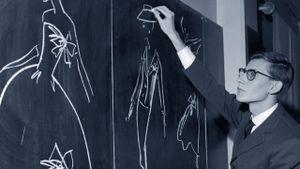 The Drawings of Yves Saint Laurent's poster
