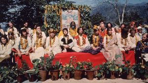 Meeting the Beatles in India's poster