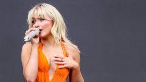Sabrina Carpenter at Radio 1's Big Weekend 2024's poster