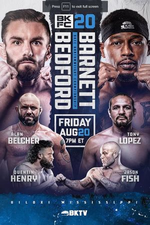 BKFC 20: Bedford vs. Barnett's poster