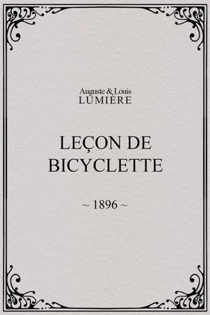 Leçon de bicyclette's poster