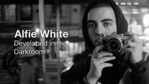 Alfie White: Developed in the Darkroom's poster