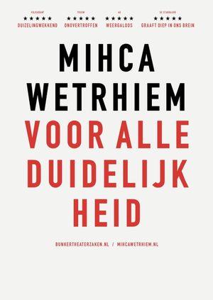 Micha Wertheim: Voor Alle Duidelijkheid's poster