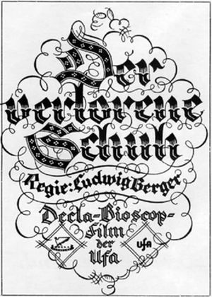 Der verlorene Schuh's poster