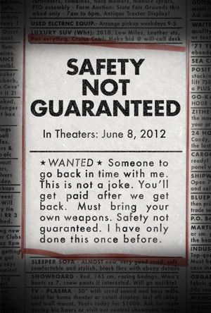 Safety Not Guaranteed's poster