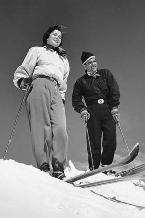 Skiing Scene in Quebec's poster