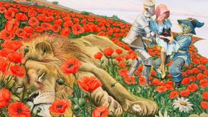 Charles Santore Illustrates The Wizard of Oz's poster