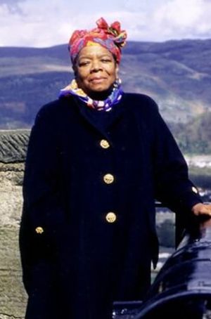 Angelou on Burns's poster