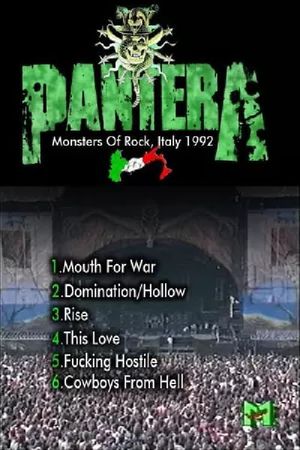 Pantera: [1992] Monsters of Rock Italy's poster