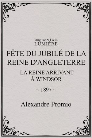 Fête du jubilé de la reine d'Angleterre : la reine arrivant à Windsor's poster