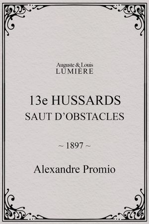13e hussards : saut d’obstacles's poster