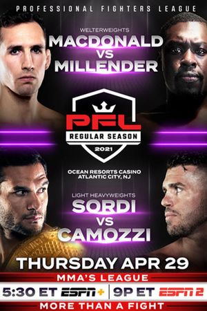 PFL 2021 #2: Regular Season - MacDonald vs. Millender's poster