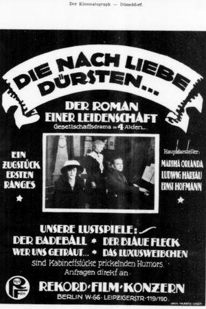 Die nach Liebe dürsten's poster
