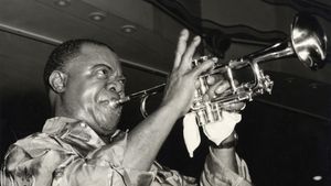 Louis Armstrong's Black & Blues's poster