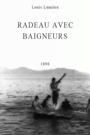 Radeau avec baigneurs's poster