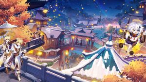 2022 Genshin Spring Festival's poster