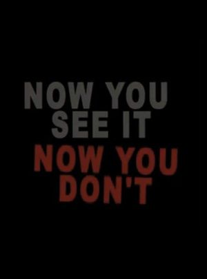 Now You See It, Now You Don't's poster