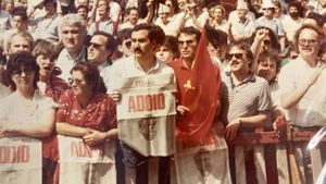 Farewell to Enrico Berlinguer's poster