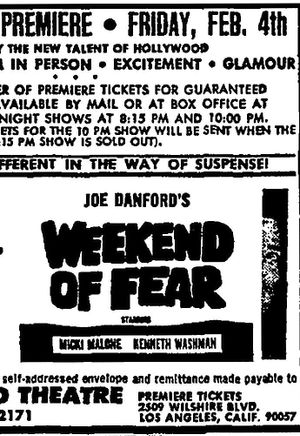 Weekend of Fear's poster