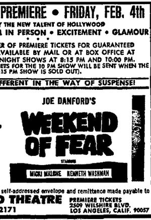 Weekend of Fear's poster image