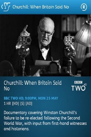 Churchill: When Britain Said No's poster